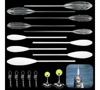 Annyswit 17 Pezzi Galleggianti Pesca Trota Lago Kit, Kit Pesca Lago con 5 Girelle Tripla & 20 Stopper Pesca di Gomma, 6-20g Bombarda Galleggiante e Semi Affondanti, per Pesci di Fondo e Acqua Bassa
