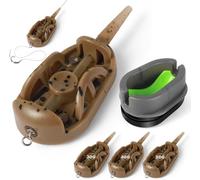 Annyswit Set di 3 Alimentatori per Pesca alla Carpa con Stampo a Sgancio Rapido, Alimentatori a Metodo Inline con Pesi da Pesca, Attrezzatura per Esche da Pesca alla Carpa(30g 40g 50g)