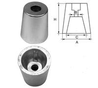 Anodi per assi elica a "Radice" - innesto conico
