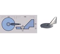 ANODO A PINNA MERCURY FORMULA 60 HP IN MAGNESIO ACCESSORI BARCA NAUTICA