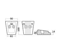 Anodo alluminio piede Volvo SX/DPS - 1 PZ - 43.554.22 - 4355422