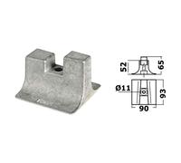 Anodo alluminio Yamaha 300/350 HP - 1 PZ - 43.252.98 - 4325298