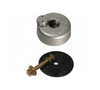 Anodo di Poppa a Flangia Tonda Alta Ø 135 mm in Zinco - Kit completo
