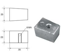 ANODO PIEDE CUBO NON ORIG. Yamaha / Selva 67C-45251-00 IN ZINCO