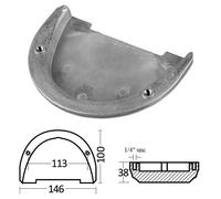 ANODO PIEDE DUO PROP TIPO VOLVO PENTA 3855411-2 ZINCO ANODI