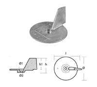 Anodo Pinna Honda Tecnoseal per 75 90 115 130 cv Hp Ricambio Pinna Fuoribordo