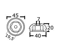 Anodo ric. all. rif.orig. 71190A - 1 PZ - 43.070.23 - 4307023