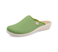 Anoia, Ciabatte Donna in Rete Elastica Traspirante Fresh, Sottopiede Imbottito in Pelle, Verde, 36