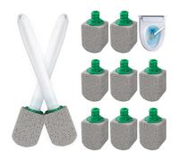 ANOMM 10 Pezzi Pietra Pomice Detergente WC, Pulizia Pietra Detergente Con 2 Manico, Pietra Per La Pulizia Della Toilette, Pumice Stone Per La Pulizia Della Toilette, Lavandino, Piscine, Cucine, Bagno