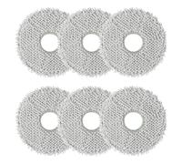 ANOMM 6 Pezzi Panni Mocio Compatibili con ECOVACS DEEBOT T30 Pro Omni/T30S PRO/T50/N30 PRO Omni/Xiaomi Mijia 1S, Mocio in Microfibra, Resistente e Antimacchia, Mop Riutilizzabile e Lavabili (Grigio)