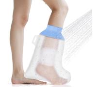 ANOMM Copertura Impermeabile per Piedi per Doccia, Protezione Doccia Piede, Adulto Coprigesso Gamba, Protezione per Gesso Riutilizzabile per le Ferite e le Bende Asciutta(Piede Adulto)