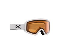 Anon - Maschera da sci - Tracker 2.0 White/Amber in Pelle - Bianco