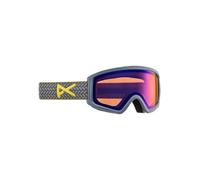 Anon Occhiali da neve Tracker 2.0 per bambini (telaio: lavagna, lente: ambra)