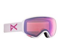 Anon WM1 Mfi + Spare Goggle Occhiali da Snowboard Sci Maschere Bianco / Rosa