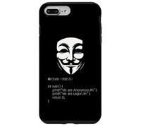anonimo maschera ragazzo fawkes maschera hacker gruppo Custodia per iPhone 7 Plus/8 Plus