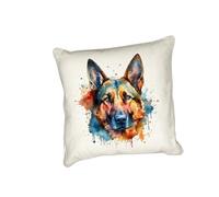 Anonymous Gifting Federa per cuscino con stampa di cane ad acquerello, perfetta per gli amanti dei cani, pastore tedesco