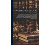 Anonymous Ruling Case Law (Copertina rigida)