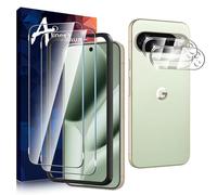 Anoowkoa 2+2 Pezzi Vetro Temperato per Google Pixel 10 Pro XL 5G + Fotocamera Pellicola Protettiva,Protezione Schermo Anti Graffio Ultra Resistente Strumento di Installazione Incluso