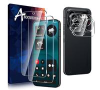 Anoowkoa 2+2 Pezzi Vetro Temperato per Nothing Phone 4a Pro/Nothing Phone (4a) Pro + Fotocamera Pellicola Protettiva,Protezione Schermo Anti Graffio Ultra Resistente