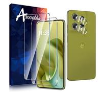 Anoowkoa 2 Pezzi Vetro Temperato per Motorola Moto G86 +2 Pezzi Fotocamera Pellicola Protettiva,Protezione Schermo Anti Graffio Ultra Resistente