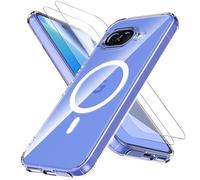 Anoowkoa Cover Magnetica per Google Pixel 10a 5G con 2 Pezzi Vetro Temperato,Adatto per MagSafe,Antiurto Paraurti AntiGraffio Protettiva Cellulare Custodia, Custodia Compatibile con Pixel 10a