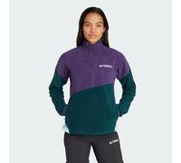 adidas Donna Terrex Multi Climawarm Fleece Anorak, Aurora Plum/Aurora Ivy/Semi Flash Aqua, XL