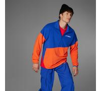 adidas Terrex - Multi Climawarm - Anorak in pile blu semilucido / arancione semi impact L