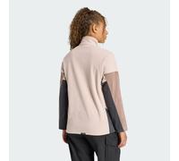 Adidas Terrex Multi Climawarm Anorak Half Zip Fleece Beige S Donna