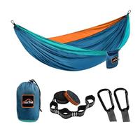AnorTrek da Campeggio, Paracadute Doppia o Singola con Due Cinghie per Alberi, Portatile Leggera per Camping, Escursionismo, Zaino in Spalla