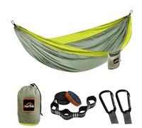AnorTrek da Campeggio, Paracadute Doppia o Singola con Due Cinghie per Alberi, Portatile Leggera per Camping, Escursionismo, Zaino in Spalla
