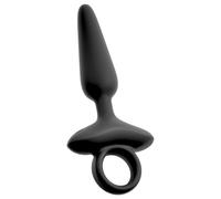 ANOS - plug anale vibrante con manico (nero)