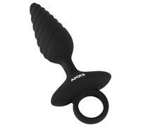 ANOS - plug anale vibrante con rilievi - nero