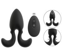 Anos RC Vibrating Butt Plug with Flexible Arms Black