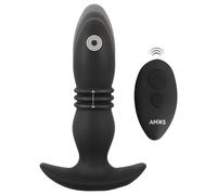 ANOS - vibratore anale con telecomando wireless - nero