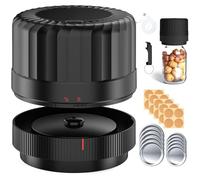 Anosuwa Sigillatore Elettrico per Barattoli Mason -Mason Jar Kit Automatico | per Tappi Standard e Bocca Larga, Veloce e Facile per Conservare Cibi, Fermentati e Dispensa