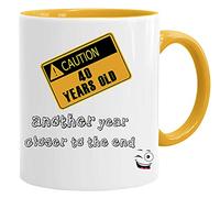 Another Year Closer| Tazza per 40° compleanno- Tazza/Mug Idea Regalo Originale di Compleanno/Tazza con Frase e Disegno Divertente