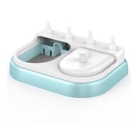 ANOTION Portaspazzolino Elettrico, Supporto per Spazzolino da Denti Compatibile con Sonicare per 2 Spazzolini Elettrici & 4 Testine di Ricambio Caricabatterie