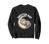 Anotter Nap Lontra Luna Sonno Divertimento Felpa