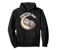 Anotter Nap Lontra Luna Sonno Divertimento Felpa con Cappuccio