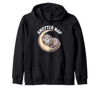 Anotter Nap Lontra Luna Sonno Divertimento Felpa con Cappuccio