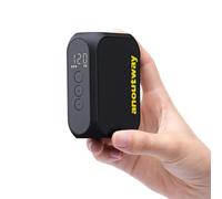 anoutway Mini Bomba de Bicicleta, con ManóMetro Digital, Portátil Auto-Off