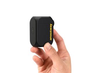anoutway Tiny E-Pump pompa per bicicletta, mini pompa per pneumatici da bicicletta portatile, spegnimento automatico, pompa per bicicletta elettrica MAX 120 PSI per valvola Schrader e Presta AT1