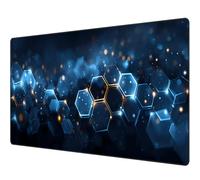 Anpollo Tappetino per mouse da gioco, XXL, 900 x 400 mm, tappetino per mouse da gioco, antiscivolo, XXL, tappetino per mouse per giochi e ufficio, Excel scorciatoie da tastiera, colore: bianco