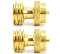 ANPTGHT Adattatore per serbatoio di propano da 0,5 kg a 9,1 kg, adattatore per propano per cilindro usa e getta, convertitore universale per bombole di gas LP e griglia dell'albero di propano adatto