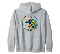 Anpu Anubis - Cane Egiziano Dio dei Morti Anubis Felpa con Cappuccio