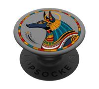 Anpu Anubis - Cane egiziano Dio dei Morti Anubis PopSockets PopGrip Adesivo