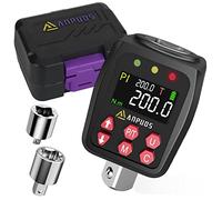 ANPUDS Adattatore Chiave Dinamometrica Digitale 1/2", 10-200Nm Chiave Dinamometrica con Alta Precisione ±1%, Preimpostata, Archivio Dati, Buzzer e Notifica LED, Adattatori da 1/4" 3/8" per Auto, Moto