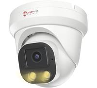 Anpviz 4K 8MP Telecamera IP PoE Esterno, Rilevamento di Uomo/Veicolo, Visione Notturna Intelligente a Colori, Alloggiamento Interamente in Metallo, Microfono, Cablato, Alimentatore non Incluso, IP66