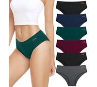 anqier Mutande da donna, confezione da 6 pezzi, in cotone, traspiranti, comode da donna, tardo autunno, XL