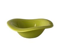 ANQKYO 2 insalatiere Wave in ceramica, ciotola for tè pomeridiano, for dessert, for frutta, design for la tavola, for zuppa Per Servire(Green)